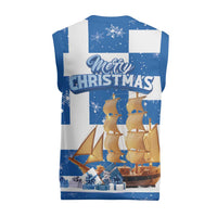 Greece Karavaki Christmas Knitted V-Neck Vest Merry Chirstmas 2025 - Wonder Print Shop