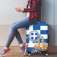 Greece Karavaki Christmas Luggage Cover Merry Chirstmas 2025 - Wonder Print Shop