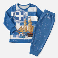 Greece Karavaki Christmas Pajama Set Merry Chirstmas 2025 - Wonder Print Shop