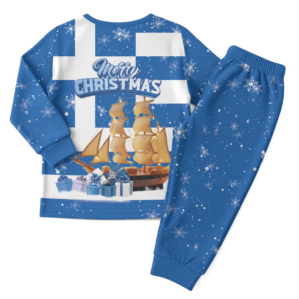 Greece Karavaki Christmas Pajama Set Merry Chirstmas 2025 - Wonder Print Shop