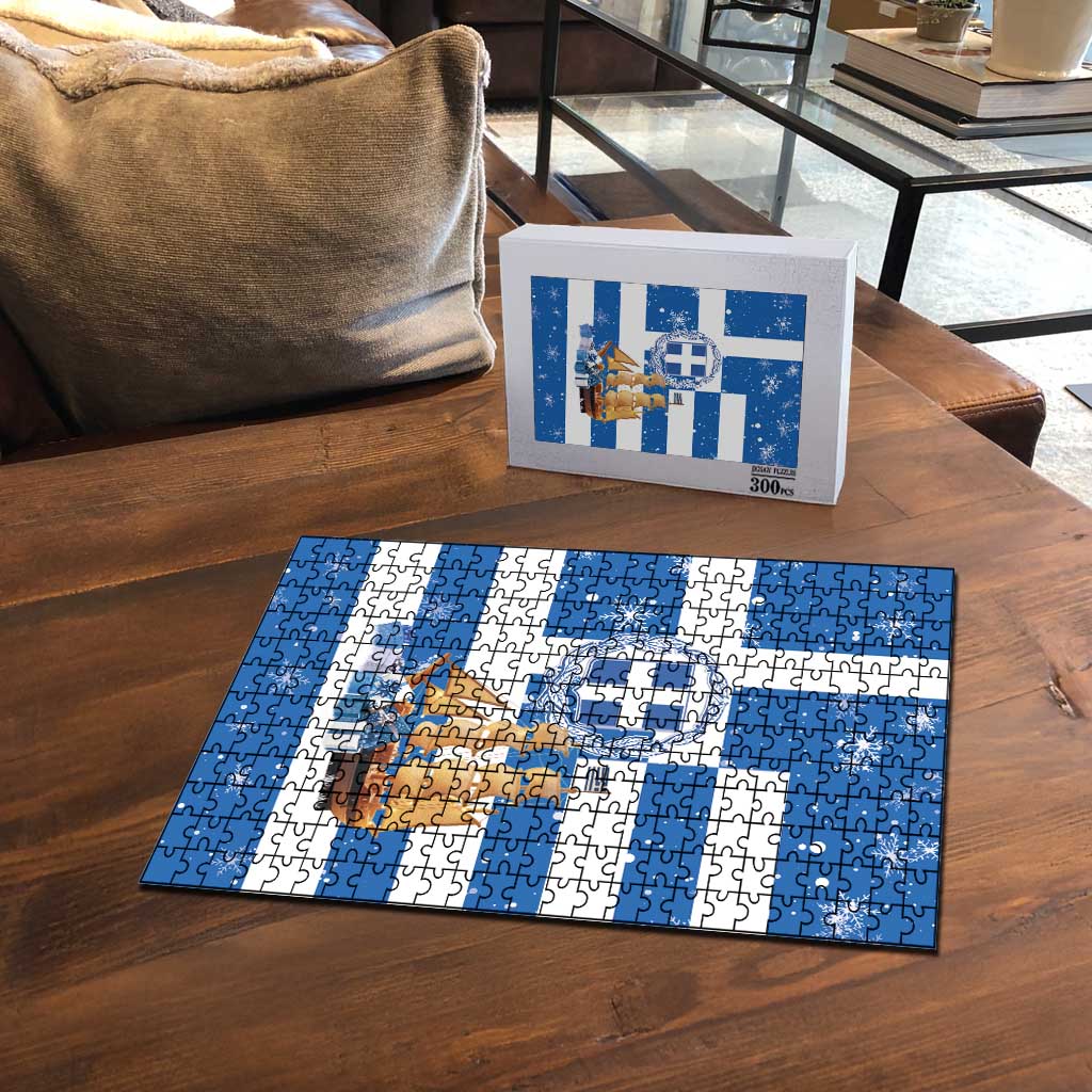 Greece Karavaki Christmas Puzzle Merry Chirstmas 2025 - Wonder Print Shop