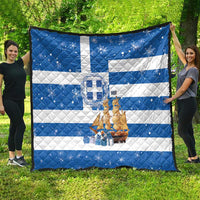 Greece Karavaki Christmas Quilt Merry Chirstmas 2025 - Wonder Print Shop
