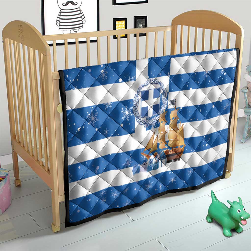 Greece Karavaki Christmas Quilt Merry Chirstmas 2025 - Wonder Print Shop