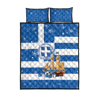 Greece Karavaki Christmas Quilt Bed Set Merry Chirstmas 2025 - Wonder Print Shop