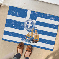 Greece Karavaki Christmas Rubber Doormat Merry Chirstmas 2025 - Wonder Print Shop