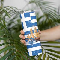Greece Karavaki Christmas Skinny Tumbler Merry Chirstmas 2025 - Wonder Print Shop