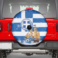 Greece Karavaki Christmas Spare Tire Cover Merry Chirstmas 2025 - Wonder Print Shop