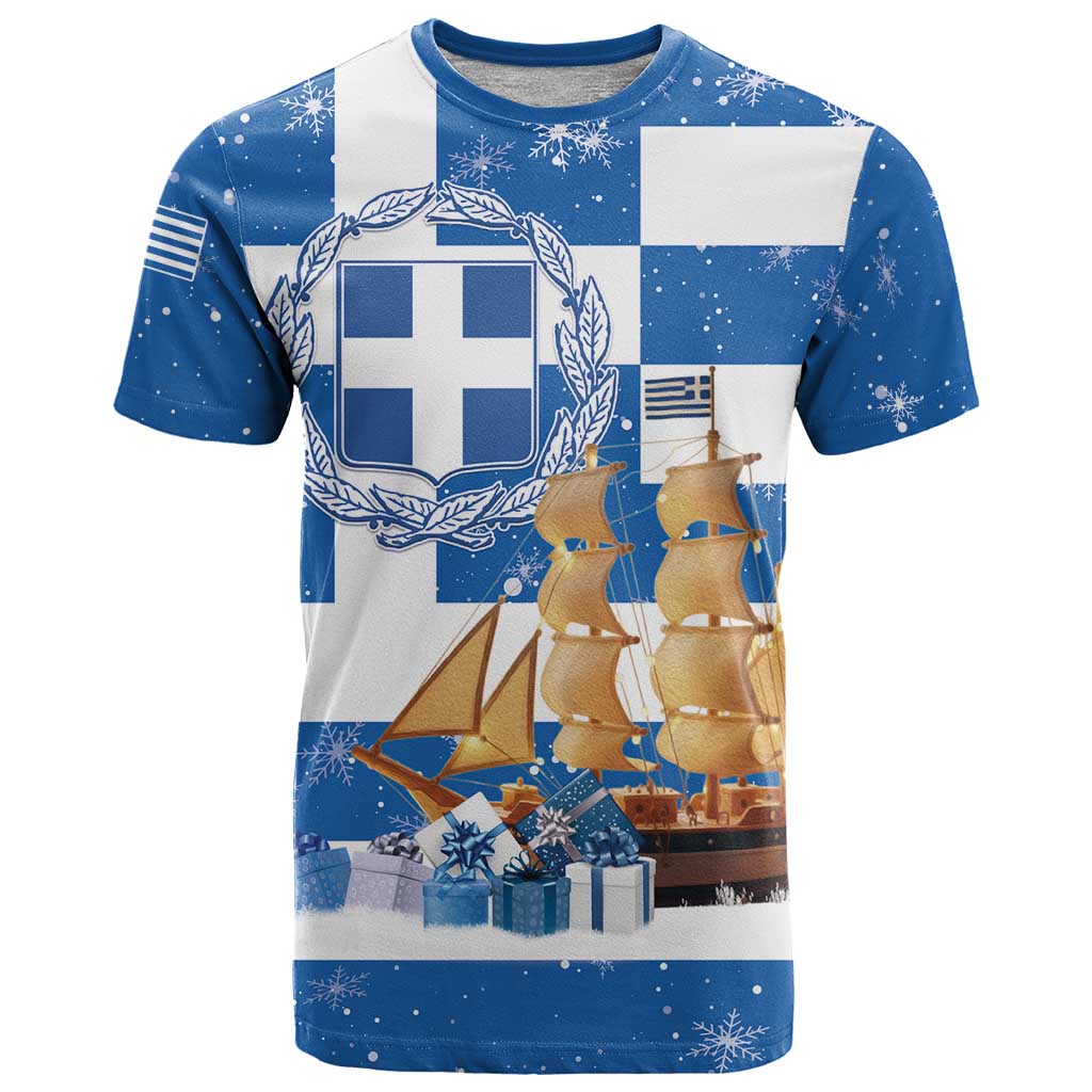 Greece Karavaki Christmas T Shirt Merry Chirstmas 2025 - Wonder Print Shop