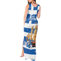 Greece Karavaki Christmas Tank Maxi Dress Merry Chirstmas 2025 - Wonder Print Shop
