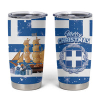 Greece Karavaki Christmas Tumbler Cup Merry Chirstmas 2025 - Wonder Print Shop