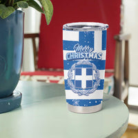 Greece Karavaki Christmas Tumbler Cup Merry Chirstmas 2025 - Wonder Print Shop