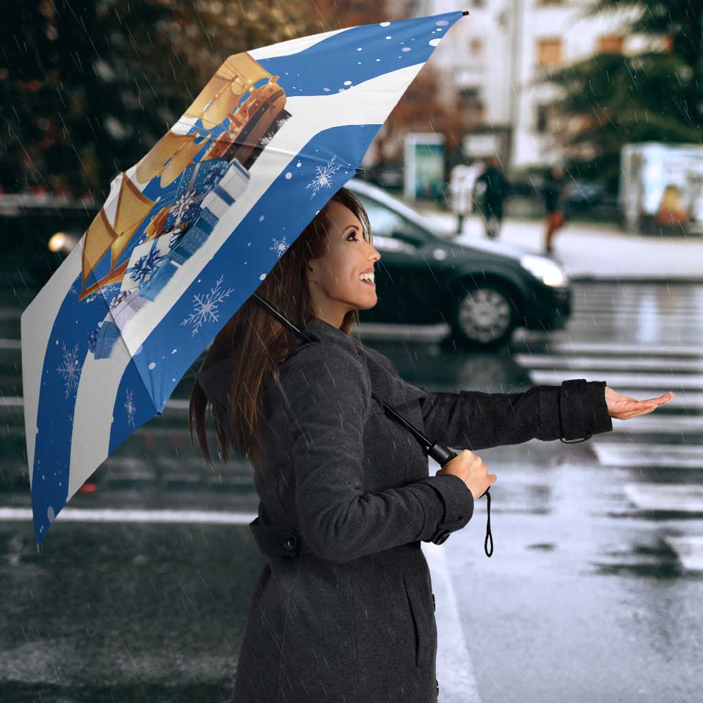 Greece Karavaki Christmas Umbrella Merry Chirstmas 2025 - Wonder Print Shop