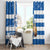 Greece Karavaki Christmas Window Curtain Merry Chirstmas 2025 - Wonder Print Shop