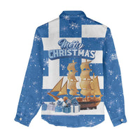 Greece Karavaki Christmas Women Casual Shirt Merry Chirstmas 2025 - Wonder Print Shop