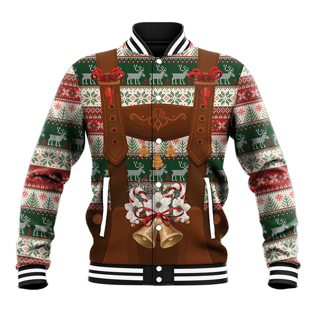 Germany Bavarian Christmas Baseball Jacket German Heritage Costume - Wonder Print Shop