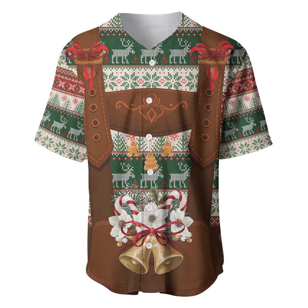 Germany Bavarian Christmas Baseball Jersey German Heritage Costume - Wonder Print Shop