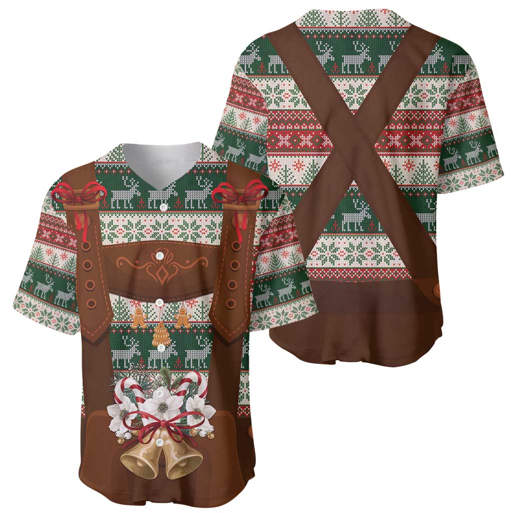 Germany Bavarian Christmas Baseball Jersey German Heritage Costume - Wonder Print Shop