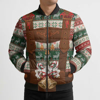 Germany Bavarian Christmas Bomber Puffer Jacket German Heritage Costume - Wonder Print Shop