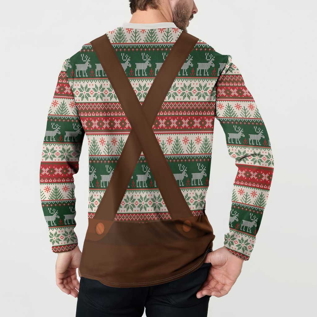 Germany Bavarian Christmas Button Sweatshirt German Heritage Costume - Wonder Print Shop