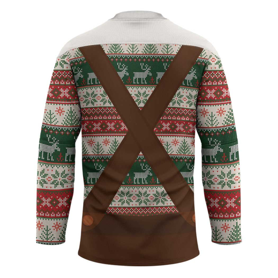 Germany Bavarian Christmas Hockey Jersey German Heritage Costume - Wonder Print Shop