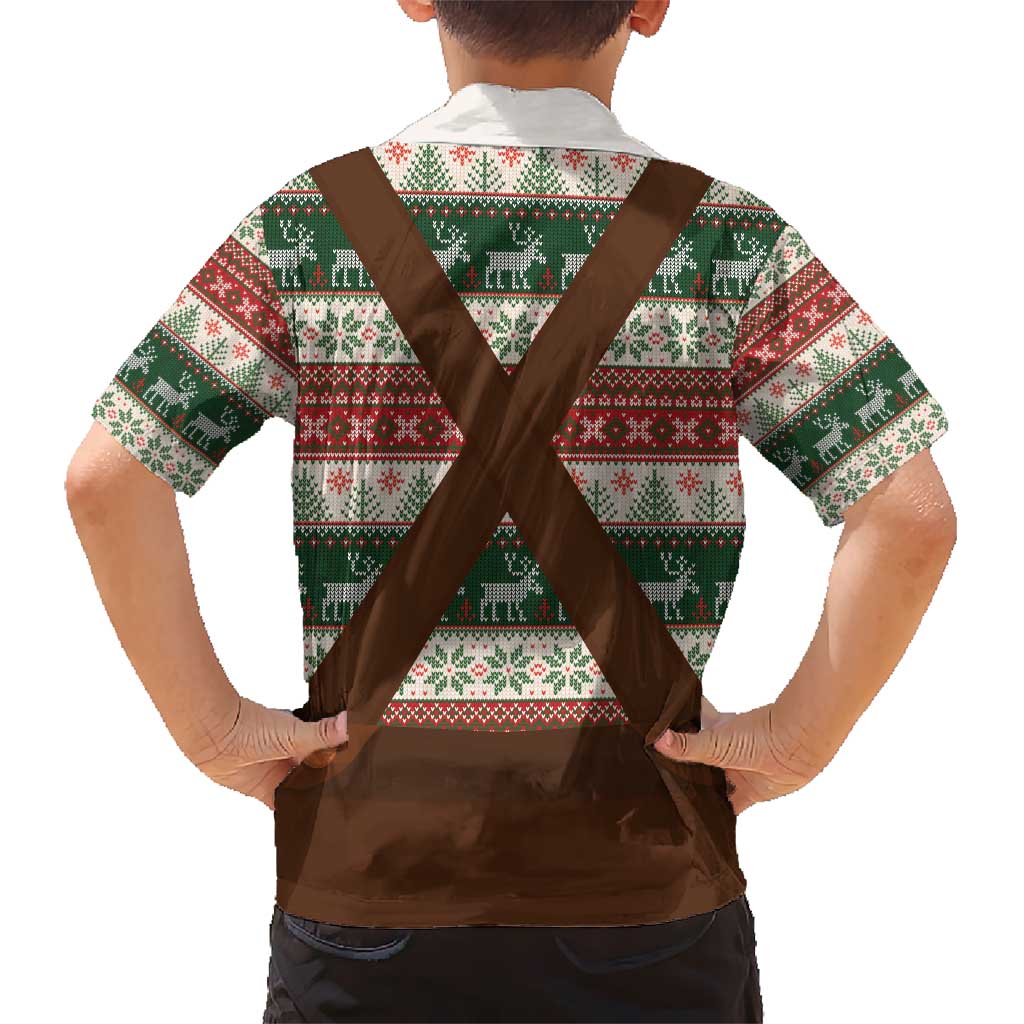 Germany Bavarian Christmas Kid Hawaiian Shirt German Heritage Costume - Wonder Print Shop