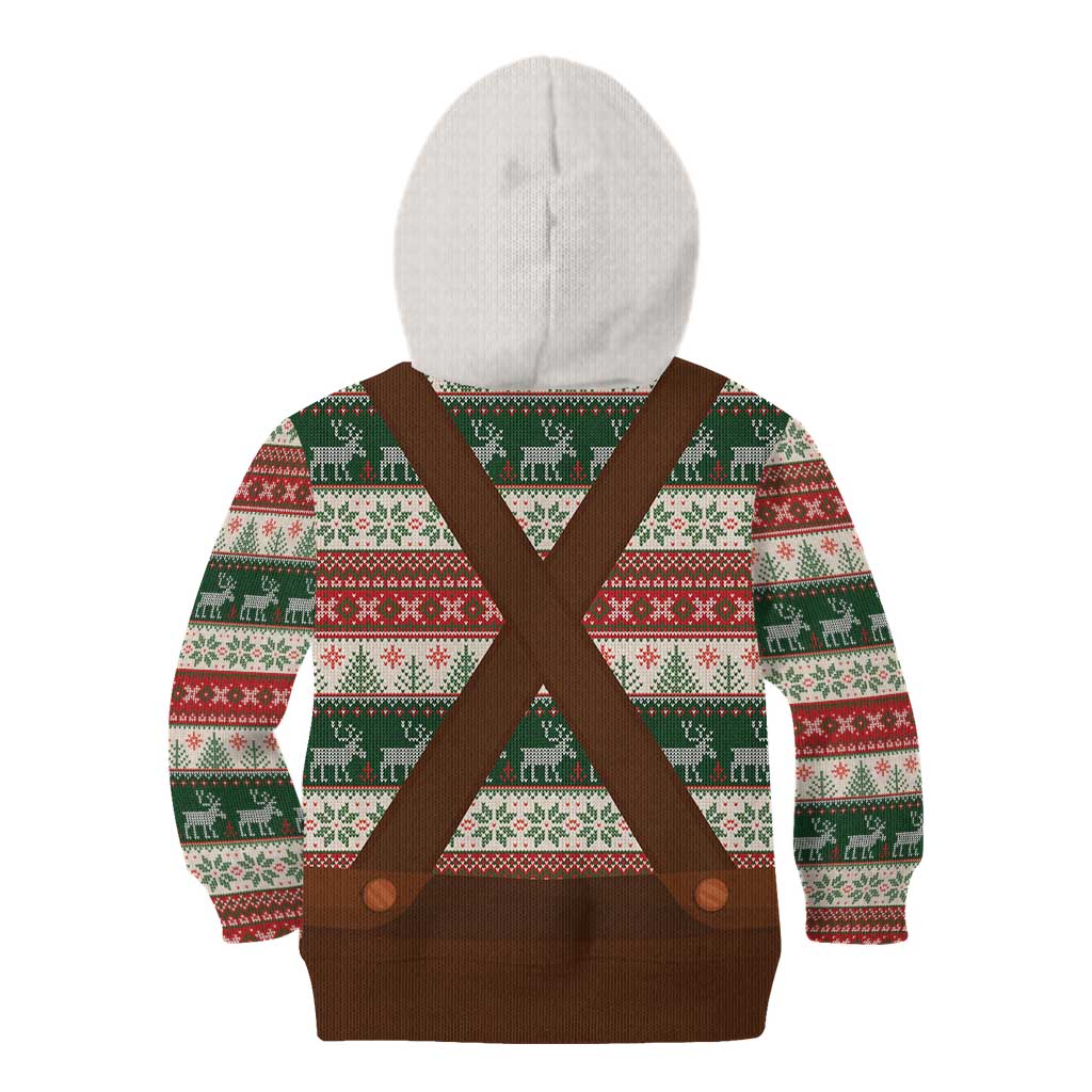 Germany Bavarian Christmas Kid Hoodie German Heritage Costume - Wonder Print Shop