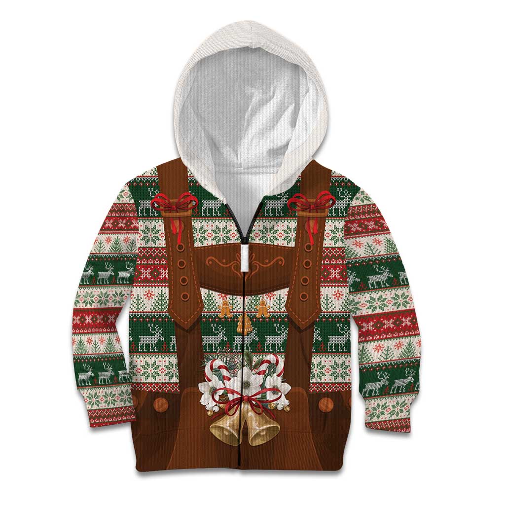Germany Bavarian Christmas Kid Hoodie German Heritage Costume - Wonder Print Shop
