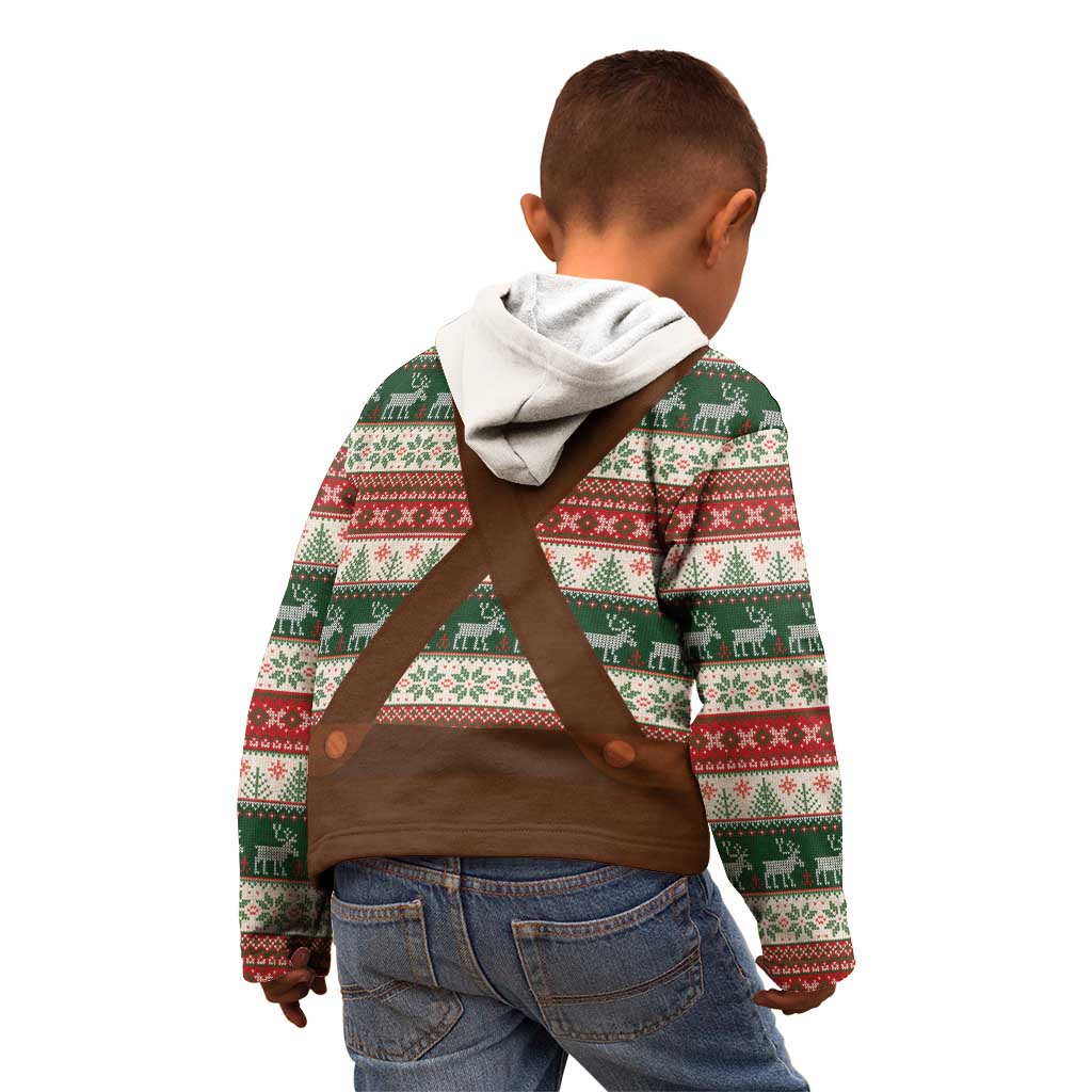 Germany Bavarian Christmas Kid Hoodie German Heritage Costume - Wonder Print Shop