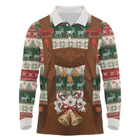 Germany Bavarian Christmas Long Sleeve Polo Shirt German Heritage Costume - Wonder Print Shop