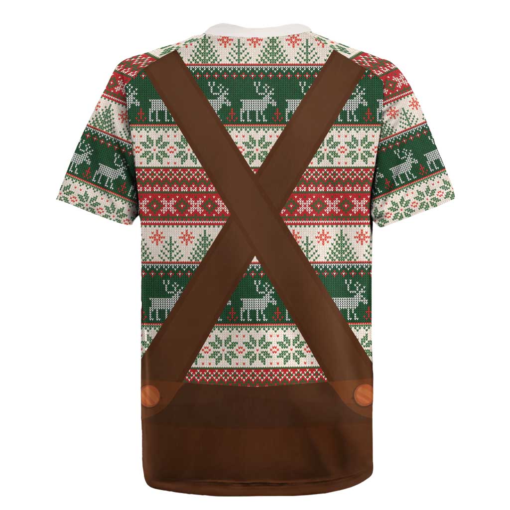 Germany Bavarian Christmas Rugby Jersey German Heritage Costume - Wonder Print Shop