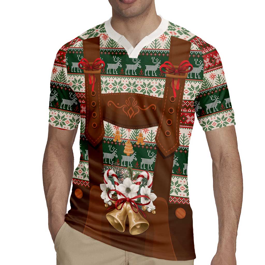 Germany Bavarian Christmas Rugby Jersey German Heritage Costume - Wonder Print Shop