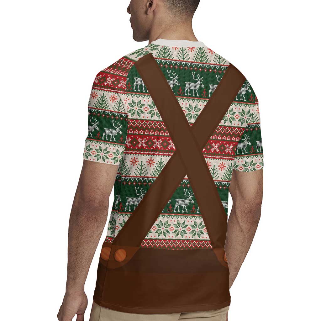 Germany Bavarian Christmas Rugby Jersey German Heritage Costume - Wonder Print Shop