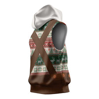 Germany Bavarian Christmas Sleeveless Hoodie German Heritage Costume - Wonder Print Shop