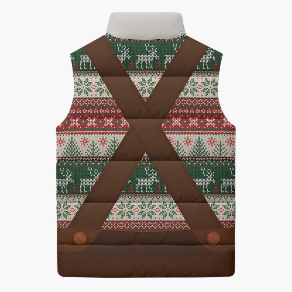 Germany Bavarian Christmas Sleeveless Puffer Jacket German Heritage Costume - Wonder Print Shop