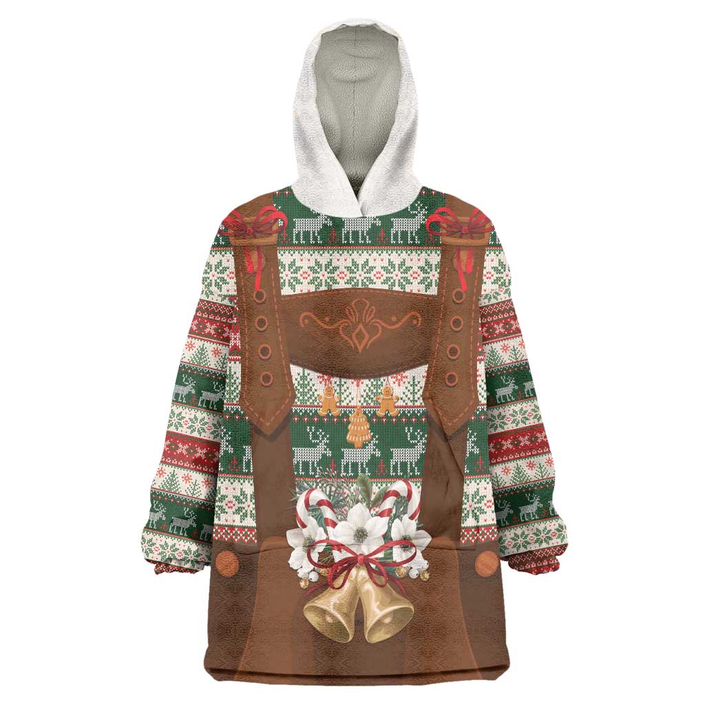 Germany Bavarian Christmas Wearable Blanket Hoodie German Heritage Costume - Wonder Print Shop