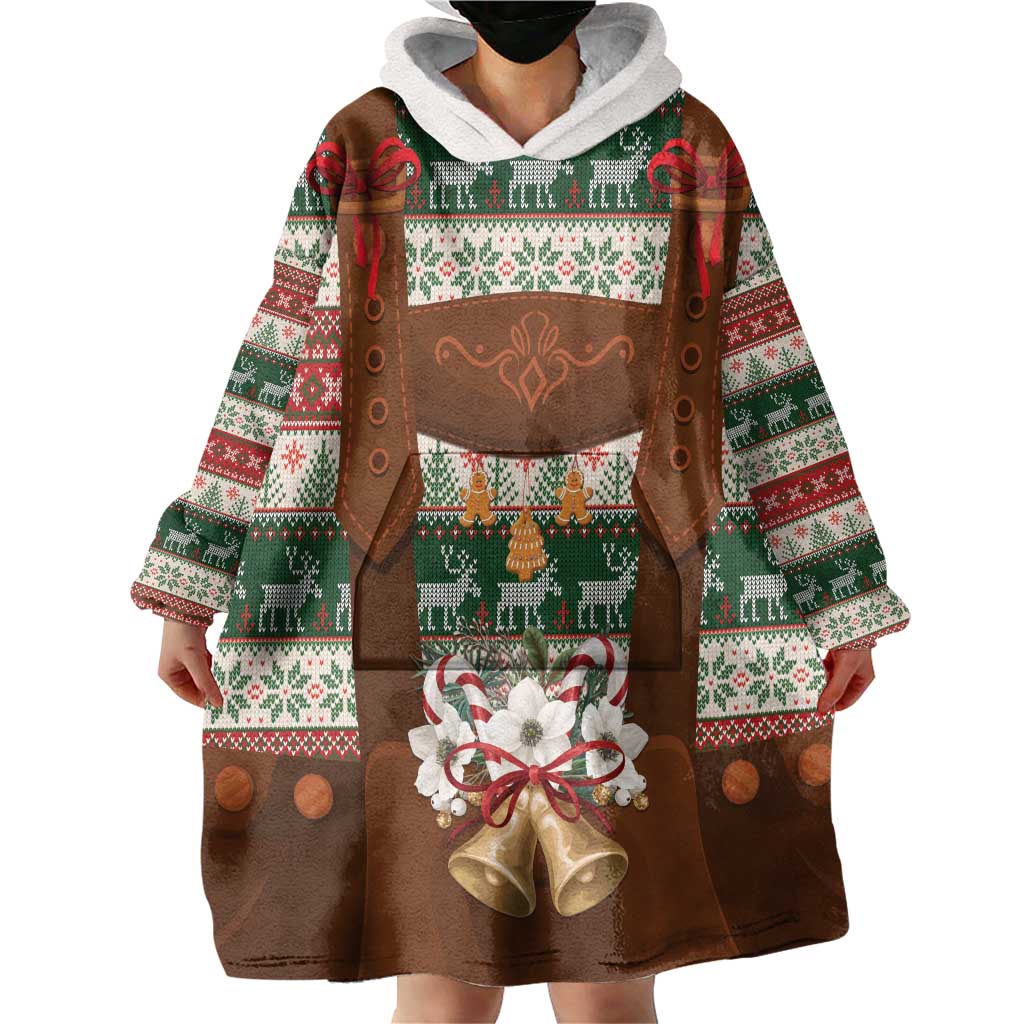 Germany Bavarian Christmas Wearable Blanket Hoodie German Heritage Costume - Wonder Print Shop