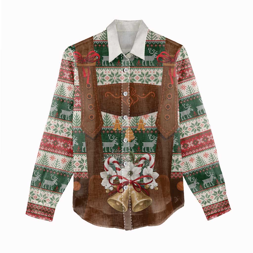 Germany Bavarian Christmas Women Casual Shirt German Heritage Costume - Wonder Print Shop