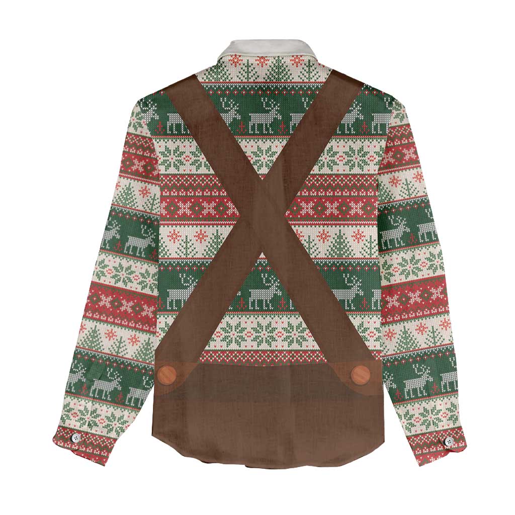 Germany Bavarian Christmas Women Casual Shirt German Heritage Costume - Wonder Print Shop