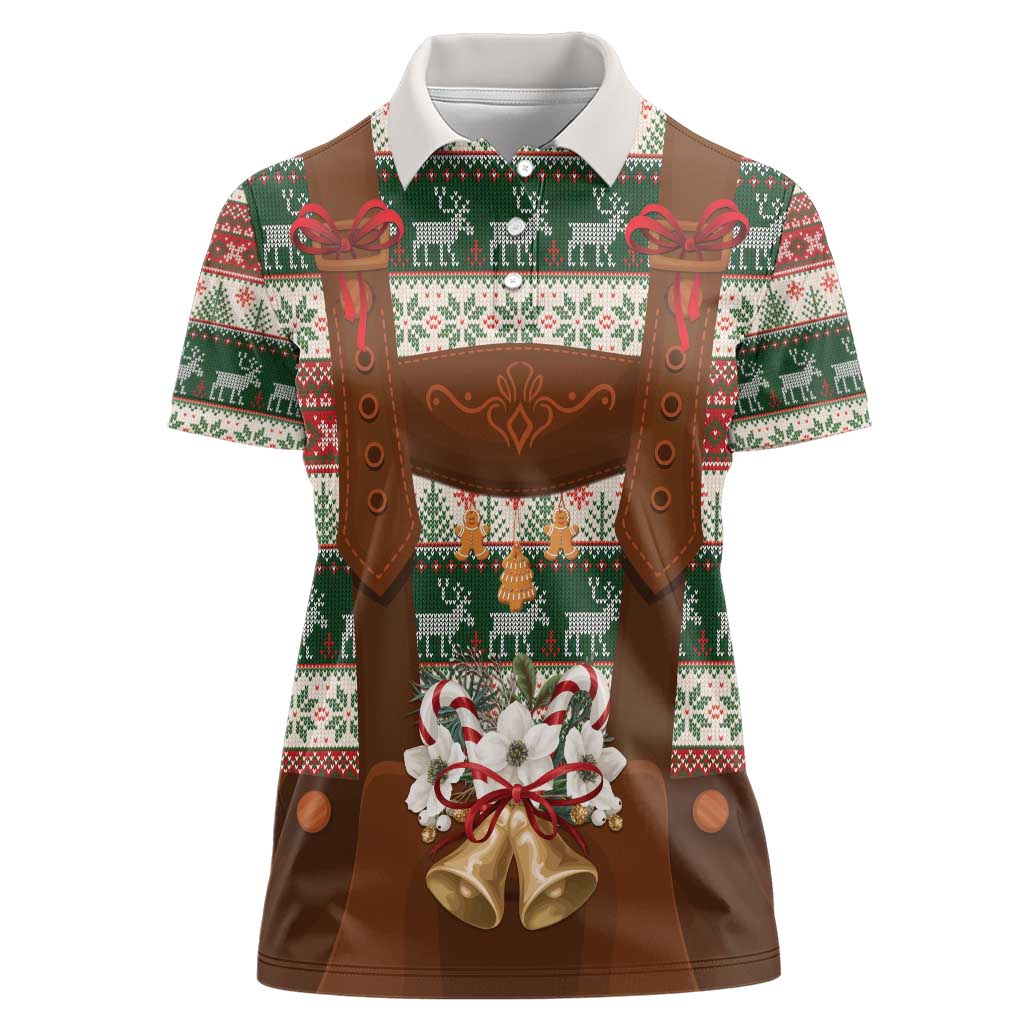 Germany Bavarian Christmas Women Polo Shirt German Heritage Costume - Wonder Print Shop