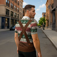 Germany Bavarian Christmas Zipper Polo Shirt German Heritage Costume - Wonder Print Shop