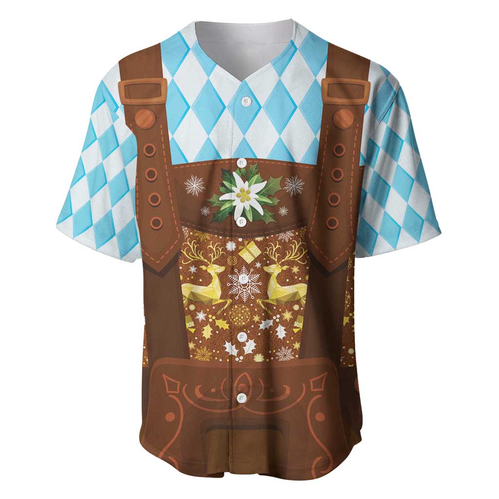 Germany Christmas Baseball Jersey Bavarian Costume Style - Wonder Print Shop