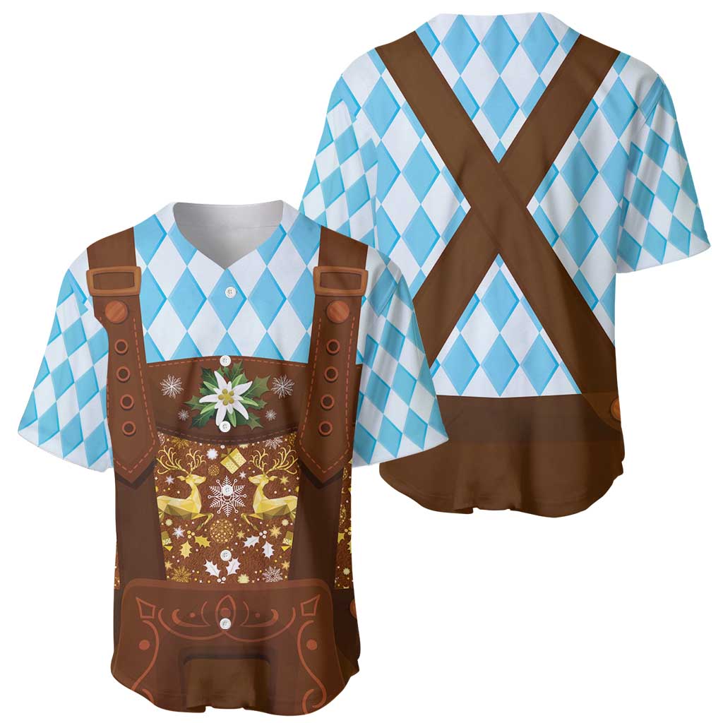 Germany Christmas Baseball Jersey Bavarian Costume Style - Wonder Print Shop