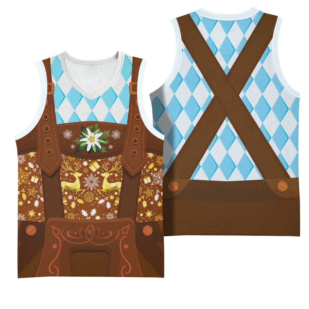Germany Christmas Basketball Jersey Bavarian Costume Style - Wonder Print Shop