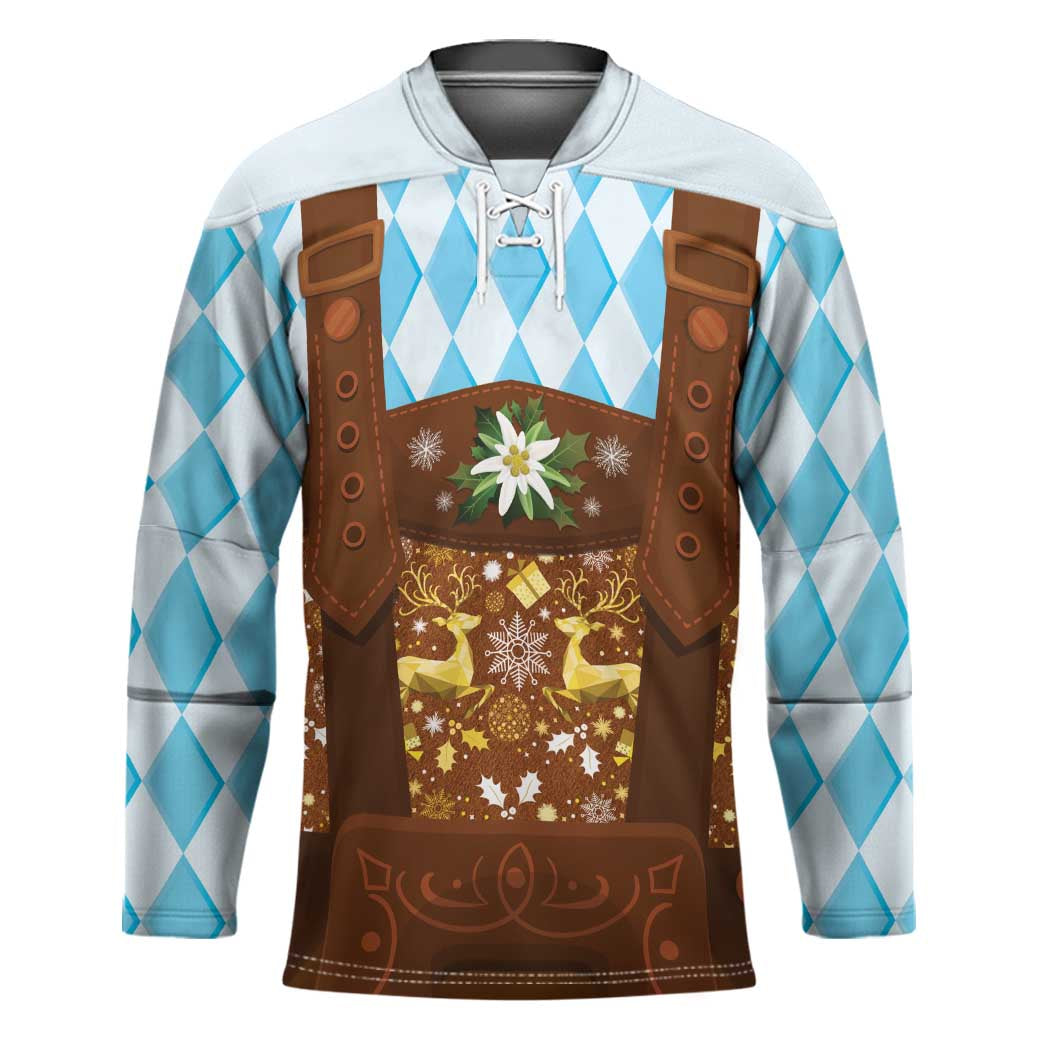 Germany Christmas Hockey Jersey Bavarian Costume Style - Wonder Print Shop