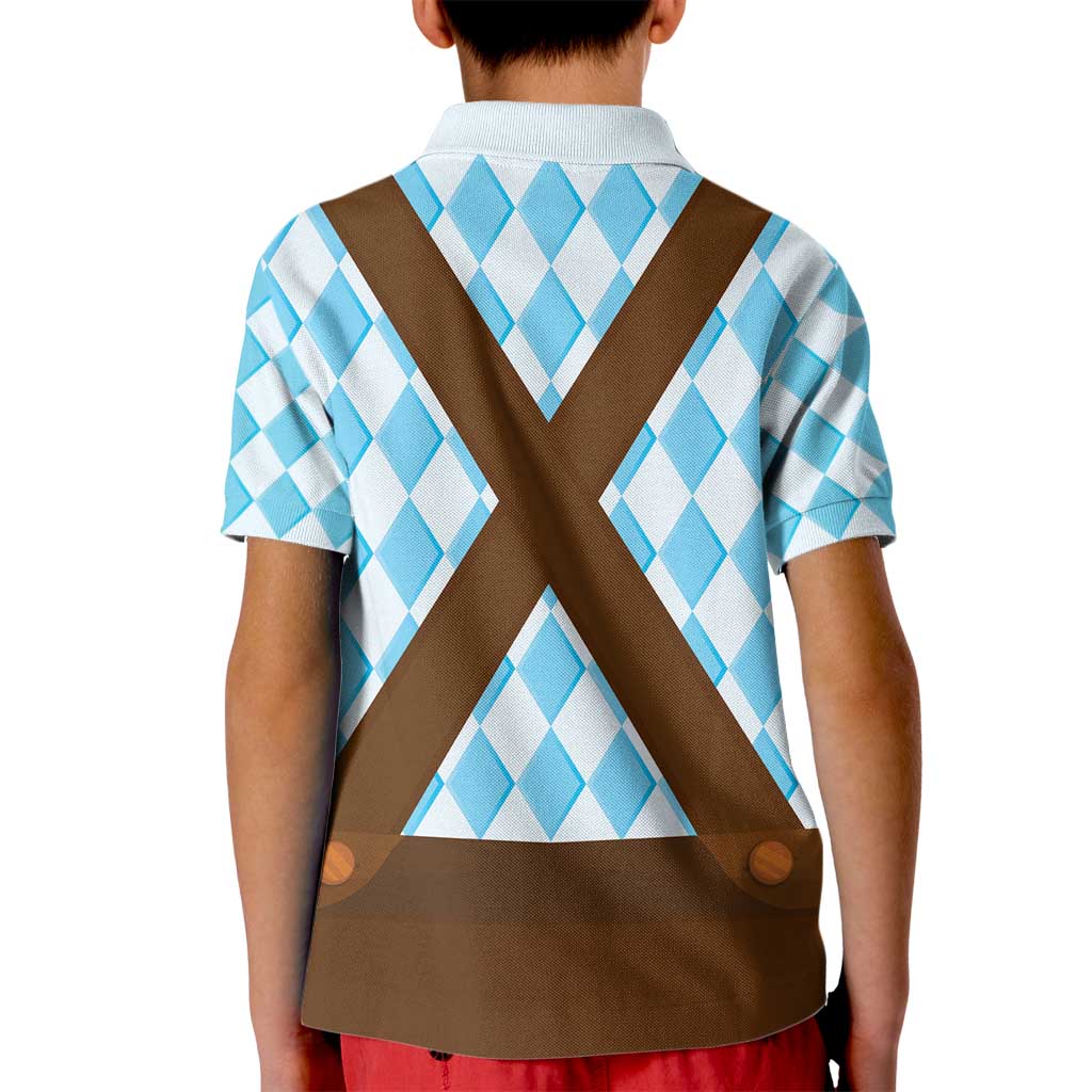 Germany Christmas Kid Polo Shirt Bavarian Costume Style - Wonder Print Shop