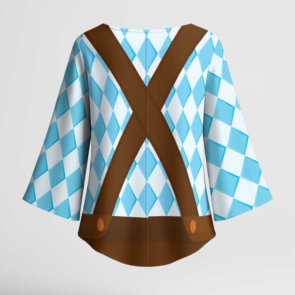 Germany Christmas Kimono Sleeve Blouse Bavarian Costume Style - Wonder Print Shop