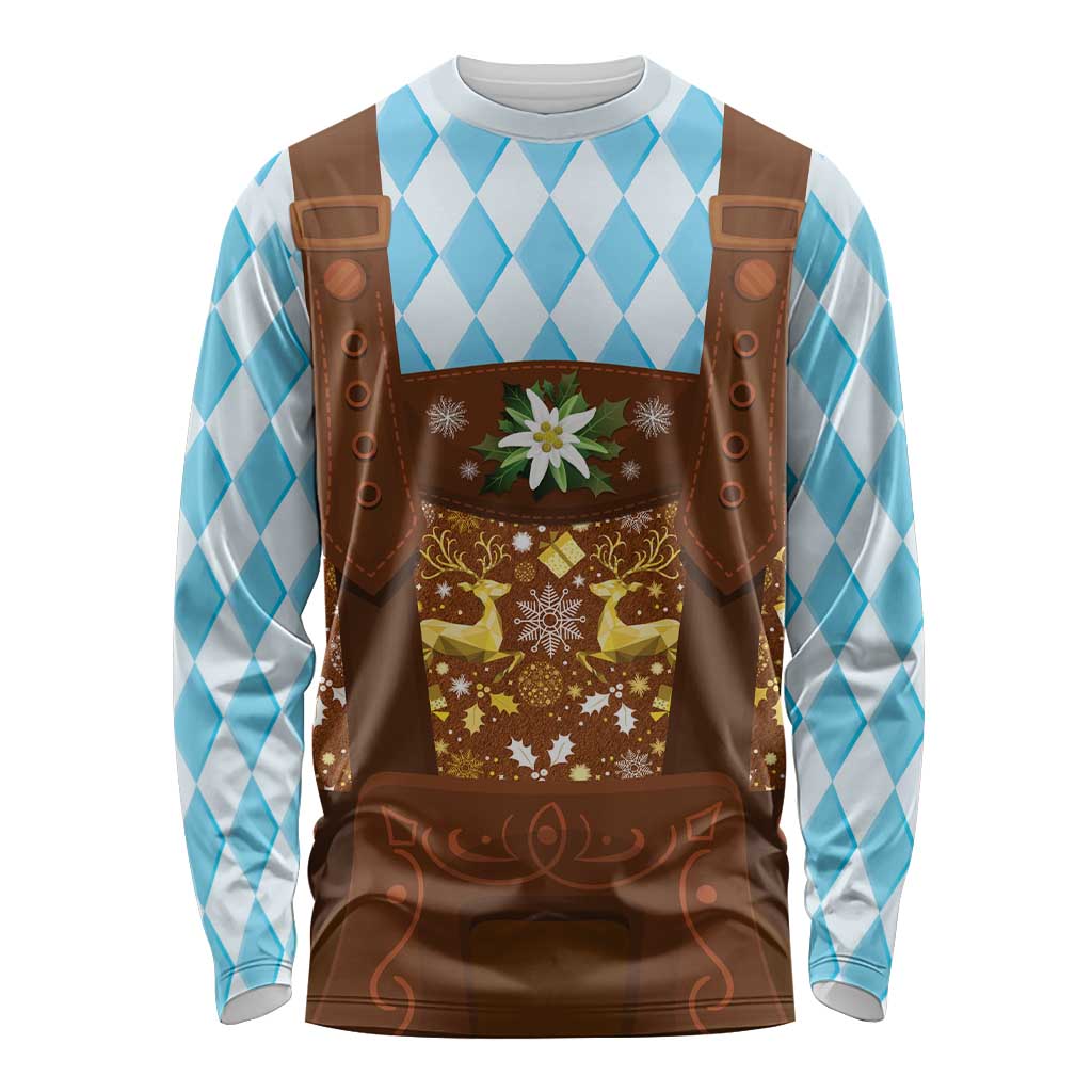 Germany Christmas Long Sleeve Shirt Bavarian Costume Style - Wonder Print Shop