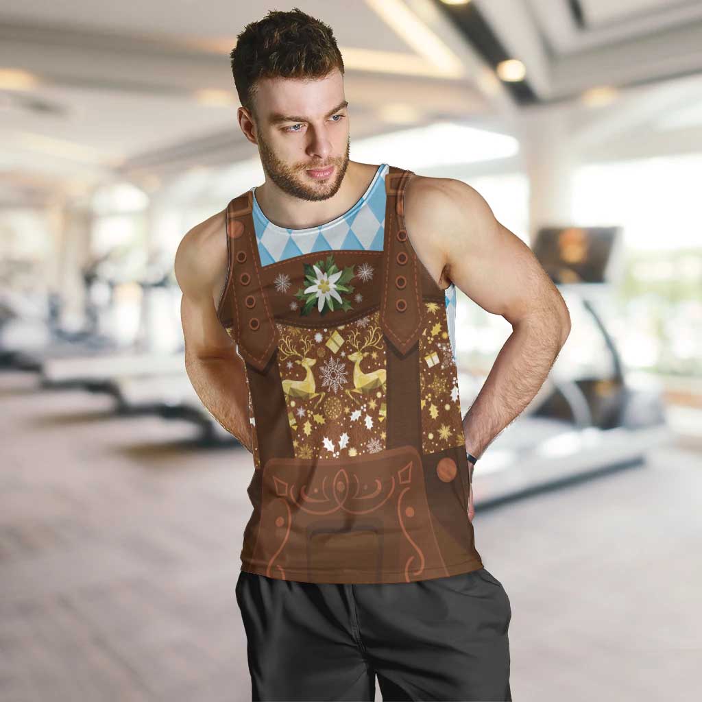 Germany Christmas Men Tank Top Bavarian Costume Style - Wonder Print Shop