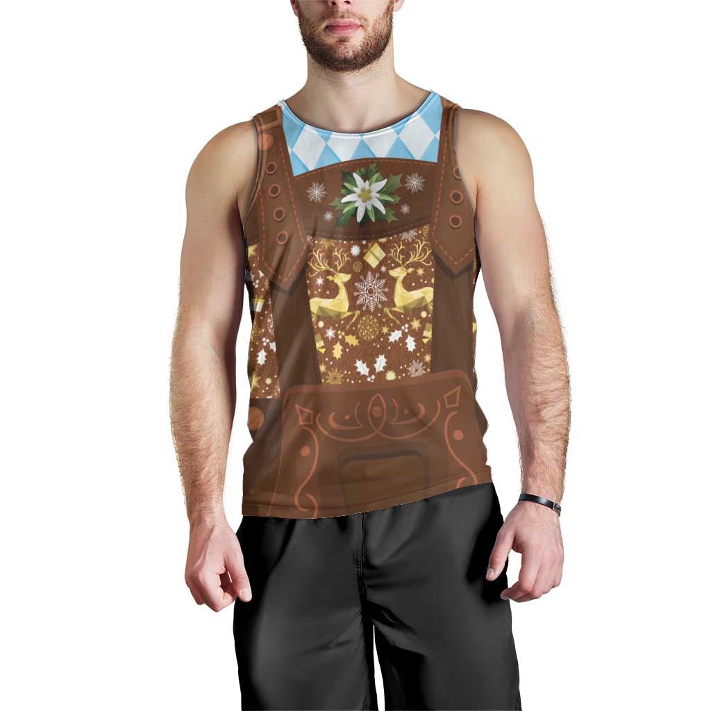 Germany Christmas Men Tank Top Bavarian Costume Style - Wonder Print Shop