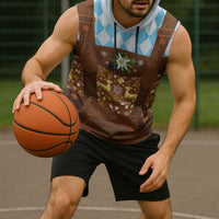 Germany Christmas Sleeveless Hoodie Bavarian Costume Style - Wonder Print Shop